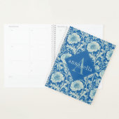 Blue Floral William Morris Elegant Monogram Planer (Anzeige)