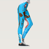 Blue Florals Leggings (Rechts)