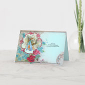 BLUE FLOREK BOY BABY DUSCHEN ROSE BLUE BLWERKS ANKÜNDIGUNG (Rückseite)