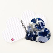 Blue Flourite Crystal Notebook Herz Valentine Notizblock (Innenseite)