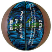 Blue Flow Geschenk Basketball (Vertikal)