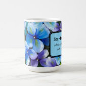 Blue flower coffee mug positive statement  kaffeetasse (Mittel)