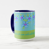 Blue Flower Coffee Tasse (Vorderseite Links)