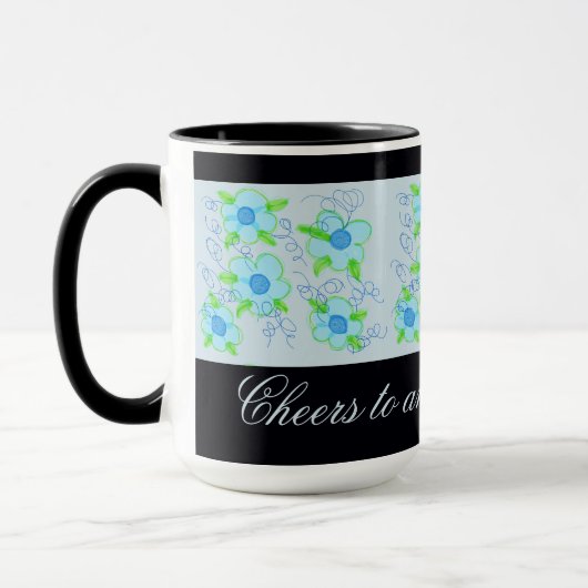 Blue Flower Coffee Tasse (Links)