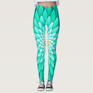 Blue Flower Leggings