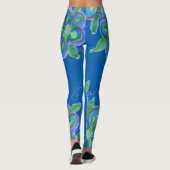 Blue Flower Leggings (Rückseite)