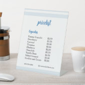  Blue Flower Mixer Cupcake Pricelist  Sockelschild (In SItu)