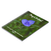 Blue Flower Nature Bible Verse Prayer Journal Notizblock (Linke Seite)