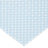Blue Flower Plaid Pattern Tablecloth Tischdecke (Schrägansicht)