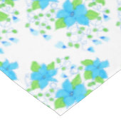 Blue Flower Tablecloth Tischdecke (Schrägansicht)