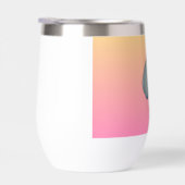 Blue flower with pink background (Rechts)