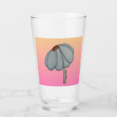 Blue flower with pink background glas (Vorderseite)