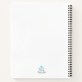 Blue Flower with pink background Notizblock