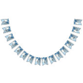 Blue Flowers and Pearls Bunting Flag Wimpelkette (Alle)