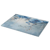 Blue Flowers and Pearls Cutting Board Schneidebrett (Ecke)