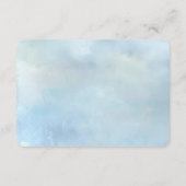 Blue Flowers and Pearls Detail Begleitkarte (Rückseite)