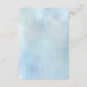 Blue Flowers and Pearls Detail Enclosure Begleitkarte (Rückseite)