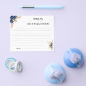 Blue Flowers Beratung für Couple Brautparty Card Flyer (Einzeln)