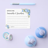 Blue Flowers Beratung für Happy Couple Duwer Card Flyer (Einzeln)