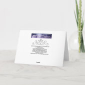 Blue Flowers D5 Basiskarte Blank Grußkarte Karte (Rückseite)