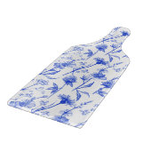 Blue Flowers Elegant Floral Boho Cutting Board Schneidebrett (Ecke)