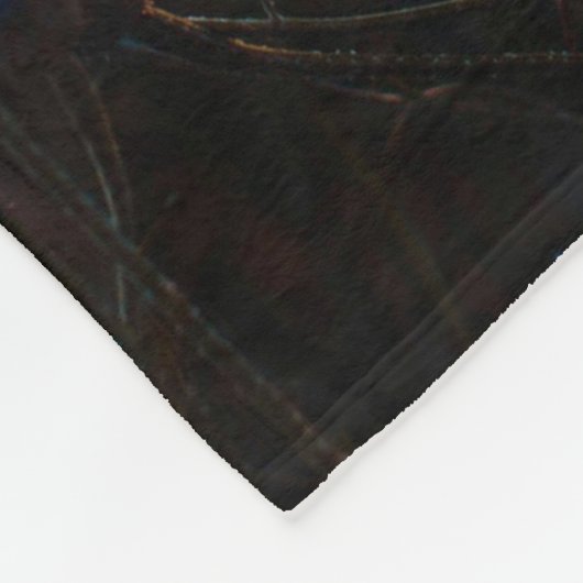 Blue flowers fleecedecke (Ecke)