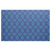 "Blue flowers” floral arabesque, handdrawn pattern Stoff (Fat Quarter (45,7 x 55,9 cm))