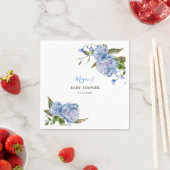 Blue Flowers Garden Boy Baby Dusche Serviette (Beispiel)