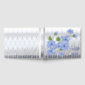 Blue Flowers Gästebuch (Voll)