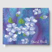 Blue Flowers Gästebuch (Vorderseite)