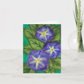 "Blue Flowers" Greeting Card (Vorderseite)