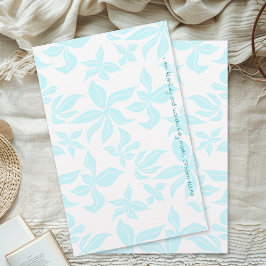 Blue Flowers Hand-illustrated Verse Stationery Briefpapier
