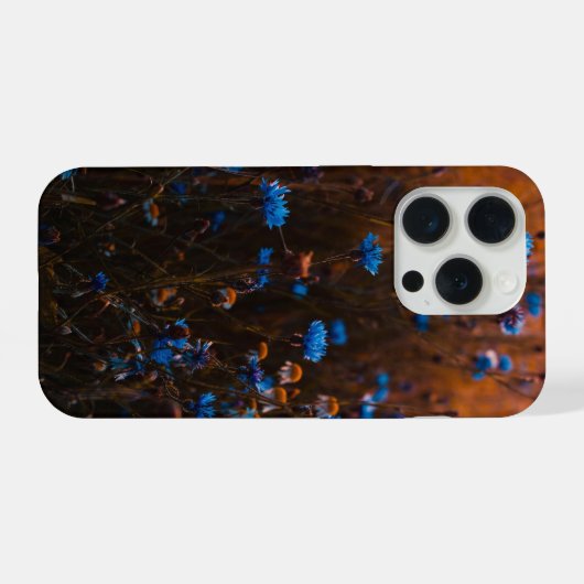 Blue flowers iPhone hülle (Rückseite (Horizontal))