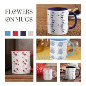 Blue Flowers Kaffeemaschine Kaffeemaschine Tasse