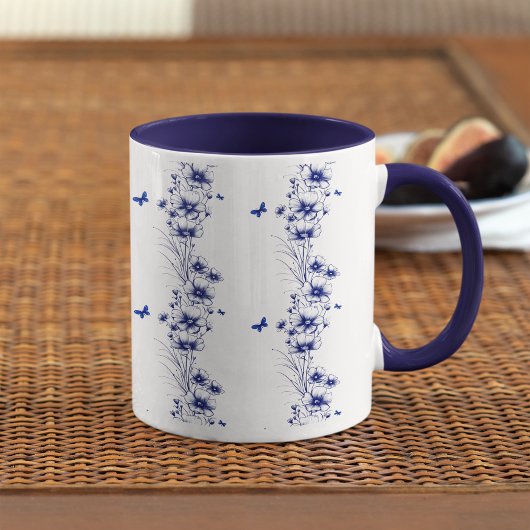 Blue Flowers Kaffeemaschine Kaffeemaschine Tasse