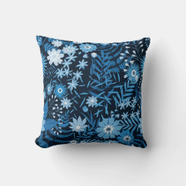 Blue Flowers Kissen