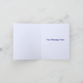 Blue Flowers Mason Jars Danke Karte (Innenseite)