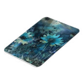 Blue Flowers Mixed Media Magnet (Linke Seite)