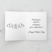 Blue Flowers Mother's Day Card Karte (Innenseite)