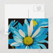 Blue Flowers Postcard Postkarte (Vorne/Hinten)