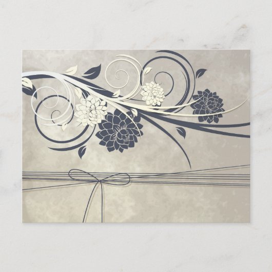 Blue Flowers Postcard Postkarte (Vorderseite)