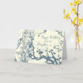 Blue Flowers Tochter Jurycard Karte (Gelbe Blume)
