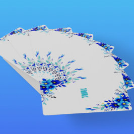 Blue Flowers XONOX Original Spielkarten