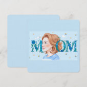 Blue Flowery Mom (Vorne/Hinten)