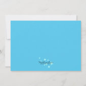 Blue Flüchtige Blick-a-Boo Rabbit Custom Magic Geb Einladung (Rückseite)