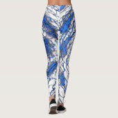 Blue Fluid Motion Leggings (Rückseite)
