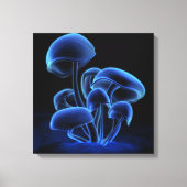 Blue Fluorescence Square Leinwanddruck (Vorderseite)