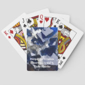 Blue Fluorit Crystal Spielkarten (Rückseite)