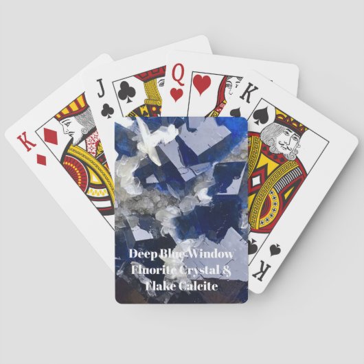 Blue Fluorit Crystal Spielkarten (Rückseite)