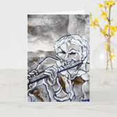 BLUE FLUTE 3000 x3801 Karte (Gelbe Blume)